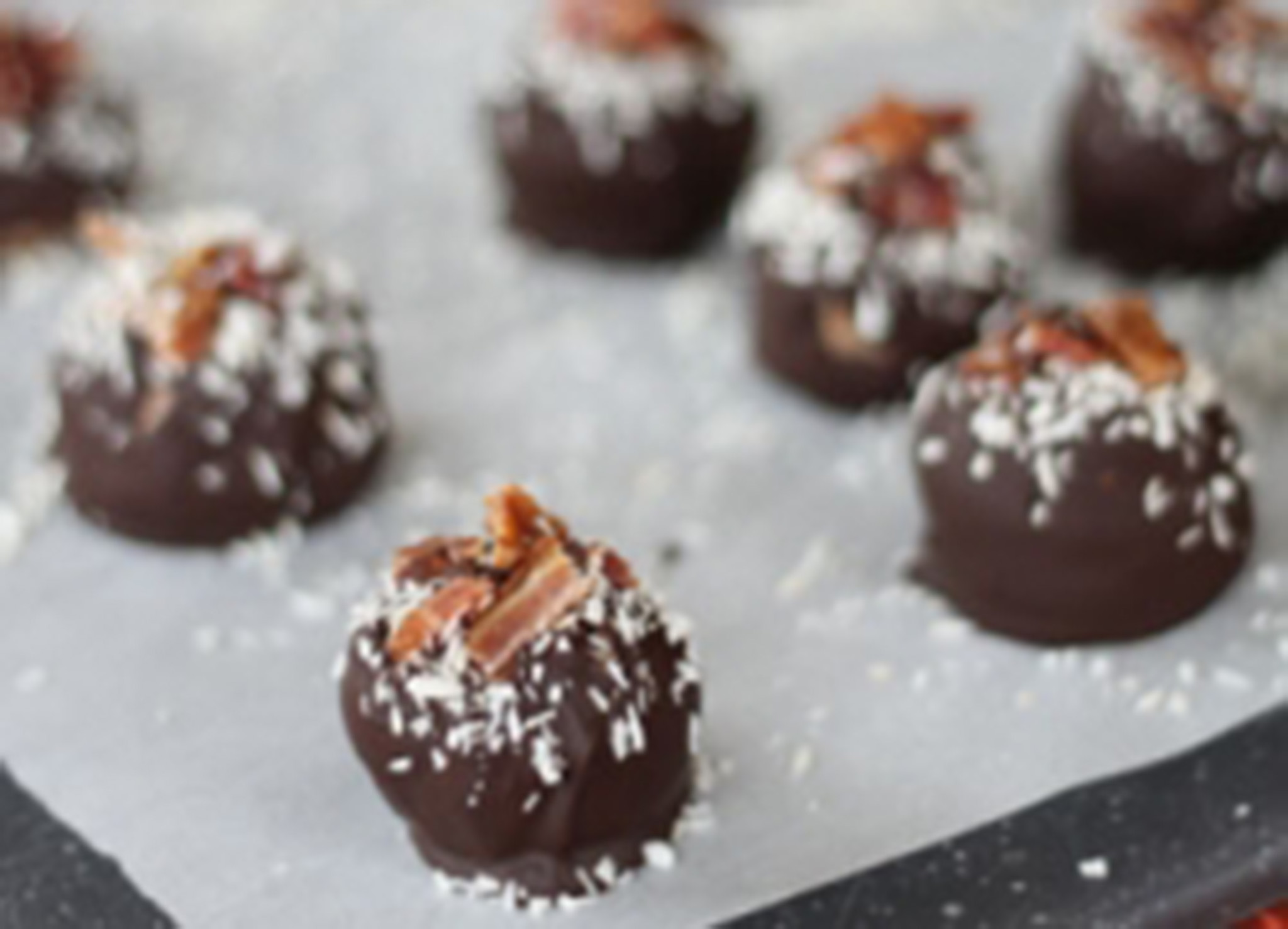 truffles with bacon
